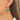 Wire Hook Earring - Brass - Glass - Enamel - 18K real gold plating  - Green - 2.9gr - MJ103314 - MinjuanRong