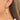 Push Back Stud Earring - Brass -  Glass -  316 Stainless Steel Stud - 18K Real Gold Plating - 3.8gr - MJ102591 - MinjuanRong