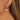 Huggie Hoop Wire Earring - Brass - Handmade Glass - Sialic Gel Rubber - 18K Real Gold Plating - 8.1gr - MJ900292 - MinjuanRong