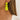 Push Back Stud Earring - Brass - Acrylic - 316 Stainles Steel Stud - 18K Real Gold Plating - 9.7gr - MJ900047