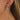 Push Back Stud Earring - Brass - 18K Real White Gold Plated - Silver Tone Plating - 7.4gr - MJ900463