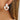 Push Back Stud Earring - Brass - Acrylic - 316 Stainless Steel Stud - 18K Real Gold Plating - 7.2gr - MJ900064