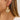 Wire Hook Earring - Brass - 316 Stainless Steel Stud - 18K Real Gold Plated Brass - 9.8g. - MJ106351