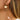 Push Back Stud Earring - Brass - Walnut Wood - 18k real gold plated - 9.3g. - MJ900766