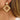 Push Back Stud Earring - Rattan - Natural Wooden Resin - 316 Sugical Stainless Steel Stud - Stainless Steel - Gold Tone Plating - Vacuum Gold Plating - 7gr - MJ900696