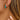 Huggie Hoop Wire Earring - Brass - Cubic Zircon - Enamel - 18K Real Gold Plating - 5.4gr - MJ104380