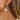 Push Back Stud Earring - Brass - Acrylic - 316 Stainless Steel Stud - 18K Real Gold Plating - 6.1gr - MJ900202