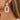 Push Back Stud Earring - Brass - Acrylic - 316stainless steel stud - 18k real gold plating - 10g - MJ106274