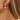 Huggie Hoop Wire Earring - Brass - 316 stainless steel stud - Shell - 18K Real Gold Plated - 4.4g. - MJ106399