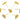 Push Back Stud Earring - Brass -  Imitation Silver Stud - Cubic Zircon - 18K Real Gold Plating - 1.2gr - MJ102879 - MinjuanRong