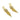 Huggie Hoop Wire Earring - Brass - Silver Stud - Cubic Zircon - 18k Real Gold Plating - 7.2gr - MJ101588 - MinjuanRong