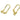 Push Back Stud Earring - Brass  - 925 silver stud - 14k real gold plating - 3.4gr - MJ102892 - MinjuanRong