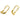 Push Back Stud Earring - Brass -  925 silver stud - 14k real gold plating - 3.5gr - MJ102889 - MinjuanRong