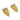 Push Back Stud Earring - Brass - Silver Stud - Cubic Zircon - 18k Real Gold Plating - 13.1gr - MJ101166 - MinjuanRong