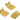 Push Back Stud Earring - Brass - Silver Stud - 18k Real Gold Plating - 6.9gr. - MJ101161 - MinjuanRong