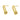 Push Back Stud Earring - Brass  - 925 silver stud - 18k real gold plating - 3.6gr - MJ102890 - MinjuanRong