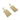 Push Back Stud Earring - Brass - Silver Stud - Cubic Zircon - 18k Real Gold Plating - 10.9gr. - MJ101163 - MinjuanRong