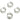 Huggie Hoop Wire Earring - Brass - Cubic Zircon - 18K Real White Gold Plating - 2.9gr - MJ104025 - MinjuanRong
