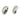 Push Back Stud Earring - Brass - 316 Stainless Steel Stud - 18K Real White Gold Plating - 5.2gr - MJ104049 - MinjuanRong