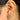 Push Back Stud Earring - Brass - 316 stainless steel stud  - 18K Real White Gold Plated Brass - 3.2gr - MJ102106 - MinjuanRong