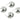 Push Back Stud Earring - Brass - 925 silver stud - 18k real white gold plating - 7.7gr - MJ102885 - MinjuanRong