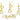 Push Back Stud Earring - Brass - 925 Silver Stud - 14k Real Gold Plating - 8gr - MJ103047 - MinjuanRong
