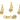 Push Back Stud Earring - Brass - 925 Silver Stud - 18K Real Gold Plating - 10.1gr - MJ103004 - MinjuanRong