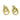 Push Back Stud Earring - Brass - 925 Silver Stud - 14k Real Gold Plating - 13.1gr - MJ103002 - MinjuanRong