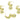 Push Back Stud Earring - Brass - Imitation Silver Stud - 14k Real Gold Plating - 9.1gr - MJ103052 - MinjuanRong