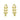 Push Back Stud Earring - Brass - Imitation Silver Stud - 14k Real Gold Plating - 7.9gr - MJ103064 - MinjuanRong