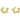 Push Back Stud Earring - Brass - 925 Silver Stud - 14k Real Gold Plating - 6.3gr - MJ103061 - MinjuanRong