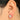 Push Back Stud Earring - Brass - 18K Real Gold Plating - Deep Violet(CZ-08) - white (CZ-21) - 4gr - MJ101727 - MinjuanRong