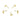 Push Back Stud Earring - Brass - Steel Stud - 18k Real Gold Plating - 2.43gr - MJ201119