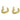 Push Back Stud Earring - Brass - Imitation Silver Stud - 14k Real Gold Plating - 16.1gr - MJ103085 - MinjuanRong