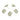Push Back Stud Earring - Brass - Cubic Zircon - Imitation Silver Stud - Sea Shell - 18K Real White Gold Plating - 3.2gr - MJ103117 - MinjuanRong