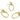 Push Back Stud Earring - Brass - 316 stainless steel stud - 18K Real Gold Plating - 5.9gr - MJ101326 - MinjuanRong
