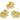 Push Back Stud Earring - Brass - Imitation Silver Stud - Cubic Zircon - Crystal - 18K Real Gold Plating - 8.7gr - MJ103128 - MinjuanRong