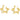 Push Back Stud Earring - Brass - Imitation Silver Stud - 18K Real Gold Plating - 13.7gr - MJ103087 - MinjuanRong