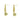 Push Back Stud Earring - Brass - 925 Silver Stud - 14k Real Gold Plating - 13.3gr - MJ103032 - MinjuanRong