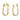 Push Back Stud Earring - Brass - 925 silver stud - 18K Real Gold Plating - 4.6gr - MJ103037 - MinjuanRong