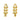Push Back Stud Earring - Brass - Imitation Silver Stud - 18K Real Gold Plating - 7.9gr - MJ103063 - MinjuanRong