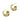 Push Back Stud Earring - brass - 316 stainless steel surgical stud - 18k Real Gold Plating - 9.04gr - MJ200821
