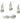 Push Back Stud Earring - Brass - 925 Silver Stud - 18K Real White Gold Plating - 9.9gr - MJ103006 - MinjuanRong