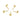 Push Back Stud Earring - brass - steel stud - 18k Real Gold Plating - 2.46gr - MJ200951