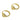 Huggie Hoop Wire Earring - Brass - 316 stainless steel stud -18k Real Gold Plating - 4.1gr - MJ201745 - MinjuanRong