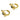 Huggie Hoop Wire Earring - Brass -Zircon - 18k Real Gold Plating - 4.5gr - MJ201870 - MinjuanRong