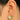 Push Back Stud Earring - Brass - Imitation Silver Stud - Sea Shell - 18K Real Gold Plating - 7.3gr - MJ103121 - MinjuanRong