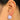Push Back Stud Earring - Brass -  Imitation Silver Stud -  Enamel - 18K Real Gold Plating - 9.1gr - MJ103145 - MinjuanRong