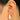 Push Back Stud Earring - Brass - Imitation Silver Stud - Enamel - 18K Real Gold Plating - 4.3gr - MJ103129 - MinjuanRong