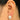 Push Back Stud Earring - Brass - Enamel - 18K Real Gold Plating - 4.2gr - MJ103150 - MinjuanRong